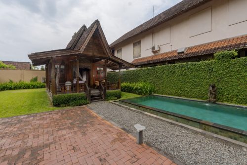 Private 8-metre pool beside the one-bedroom Joglo villa